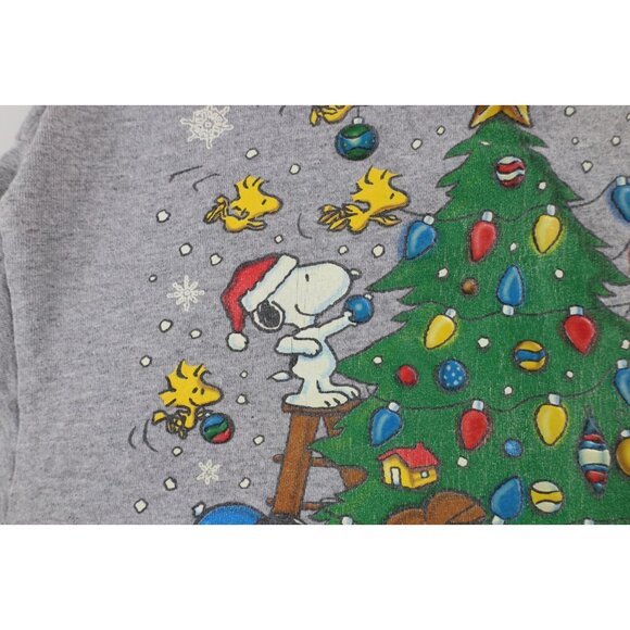 Vintage 90s Peanuts Charlie Brown Mens Medium All Over Print Christmas T-Shirt - Picture 14 of 16